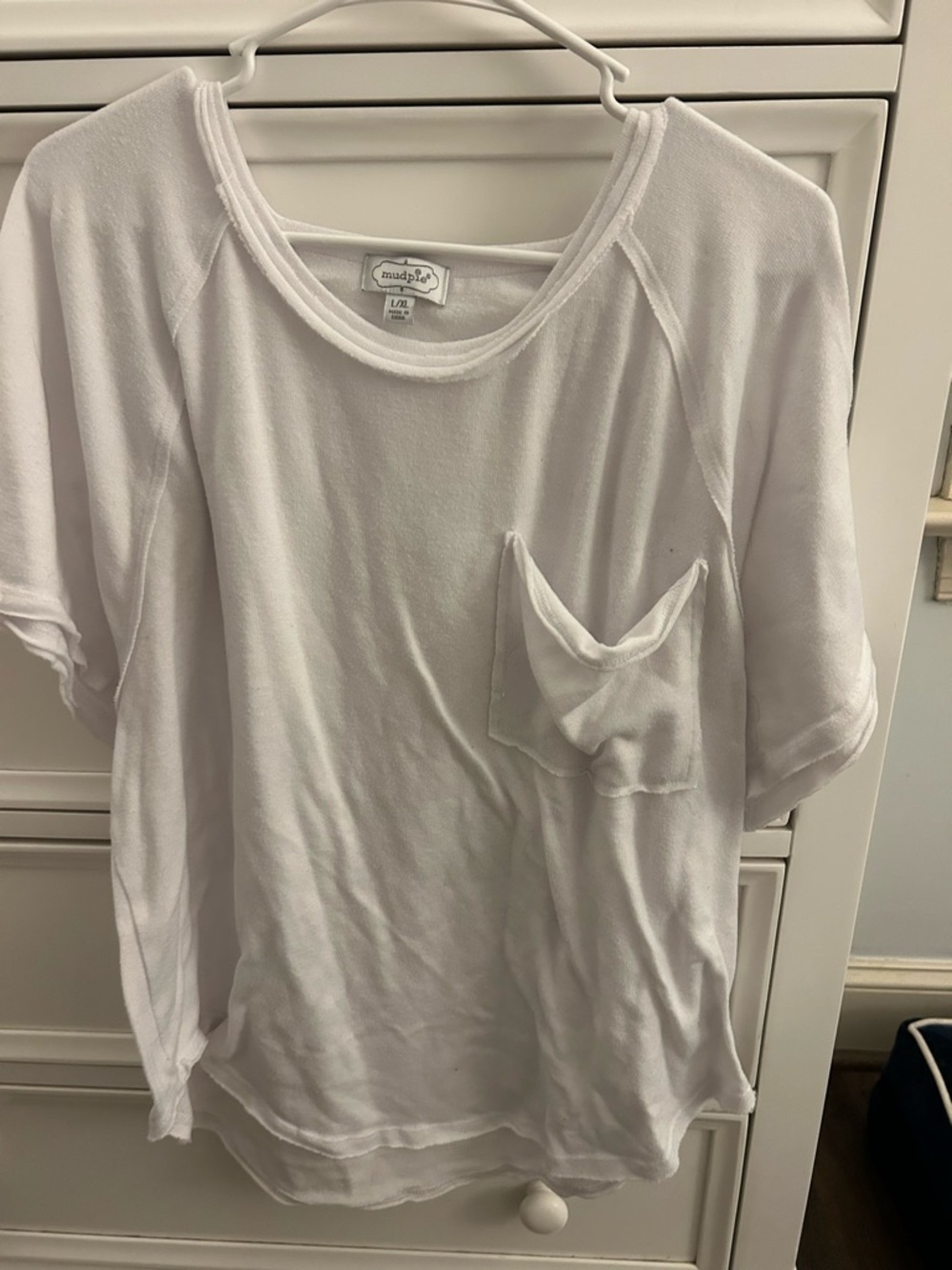 Casual White Pocket Tee by